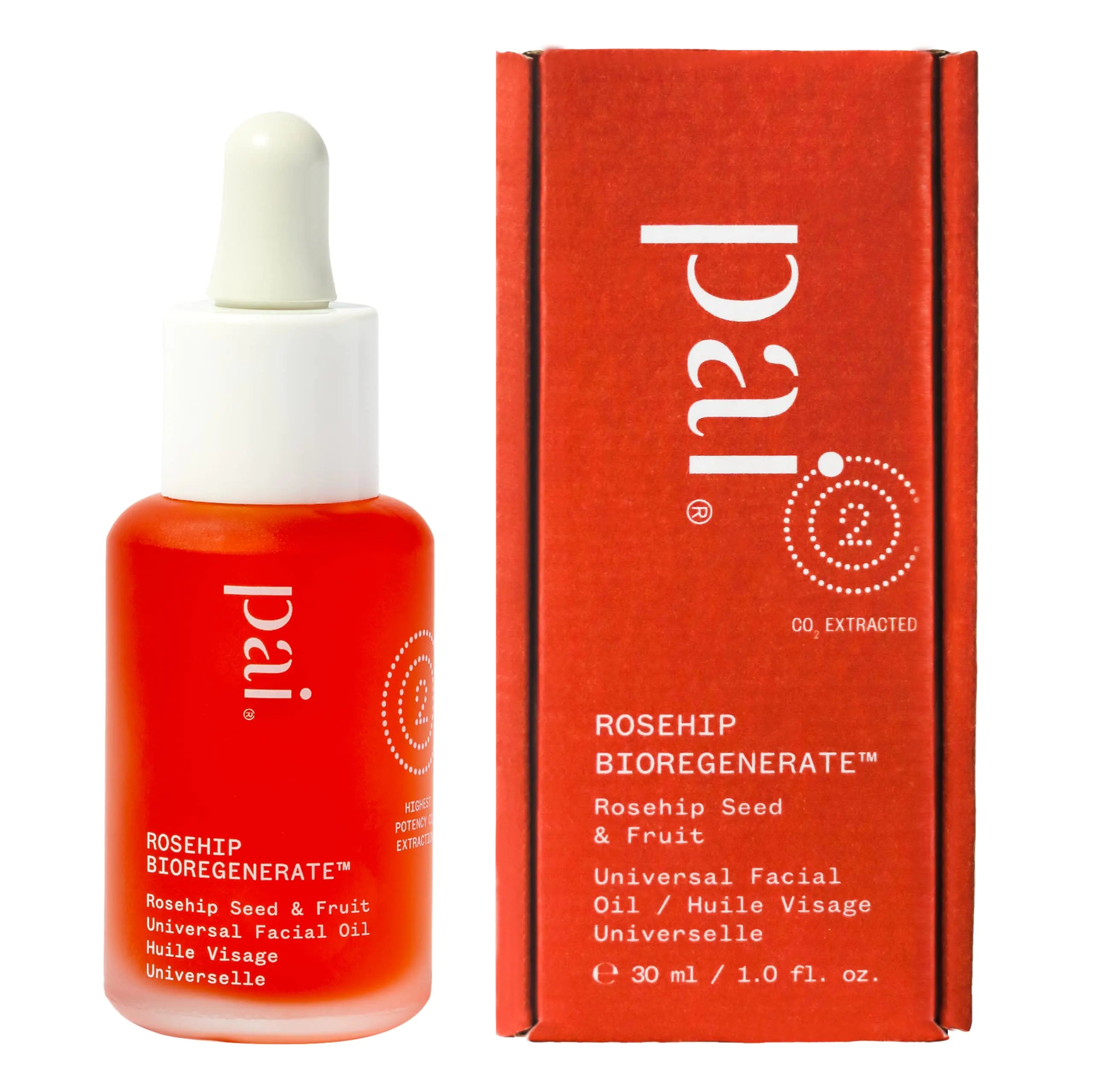 PAI Pure - Organic Rosehip Radiance Oil | Vegan Facial Care for Sensitive Skin (1 fl oz | 30 mL)