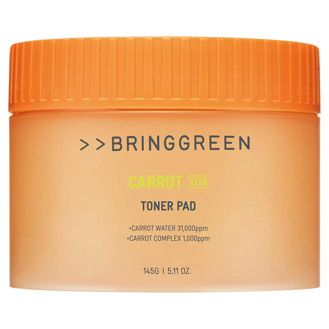 Carrot Glow Toner Pads | Vitamin & Retinol for Even Skin Tone (60 Count)